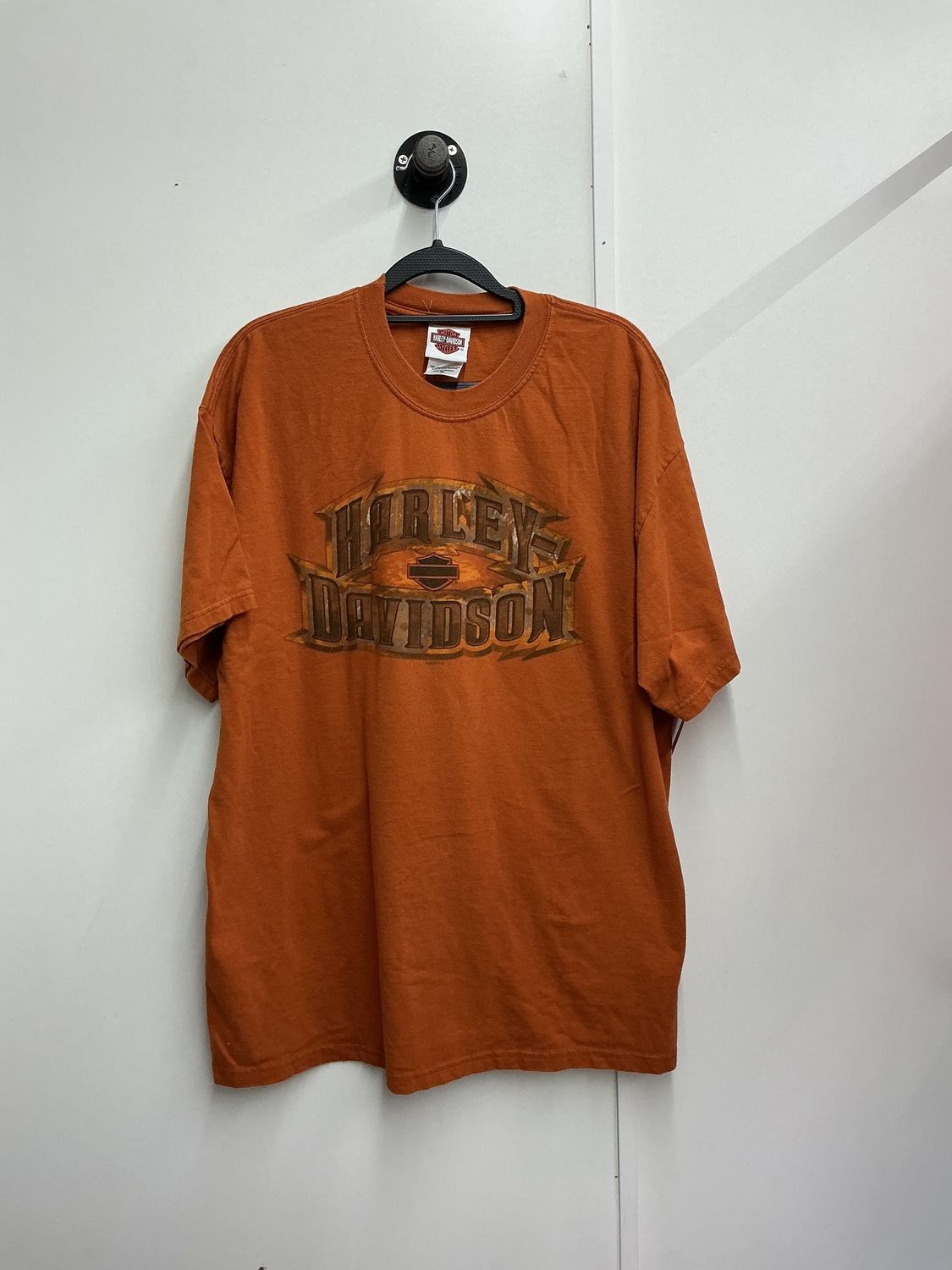 10224 HD Men's Burnt Orange Mann's 30Year Ann. Columbus IN Short Sleeve XL