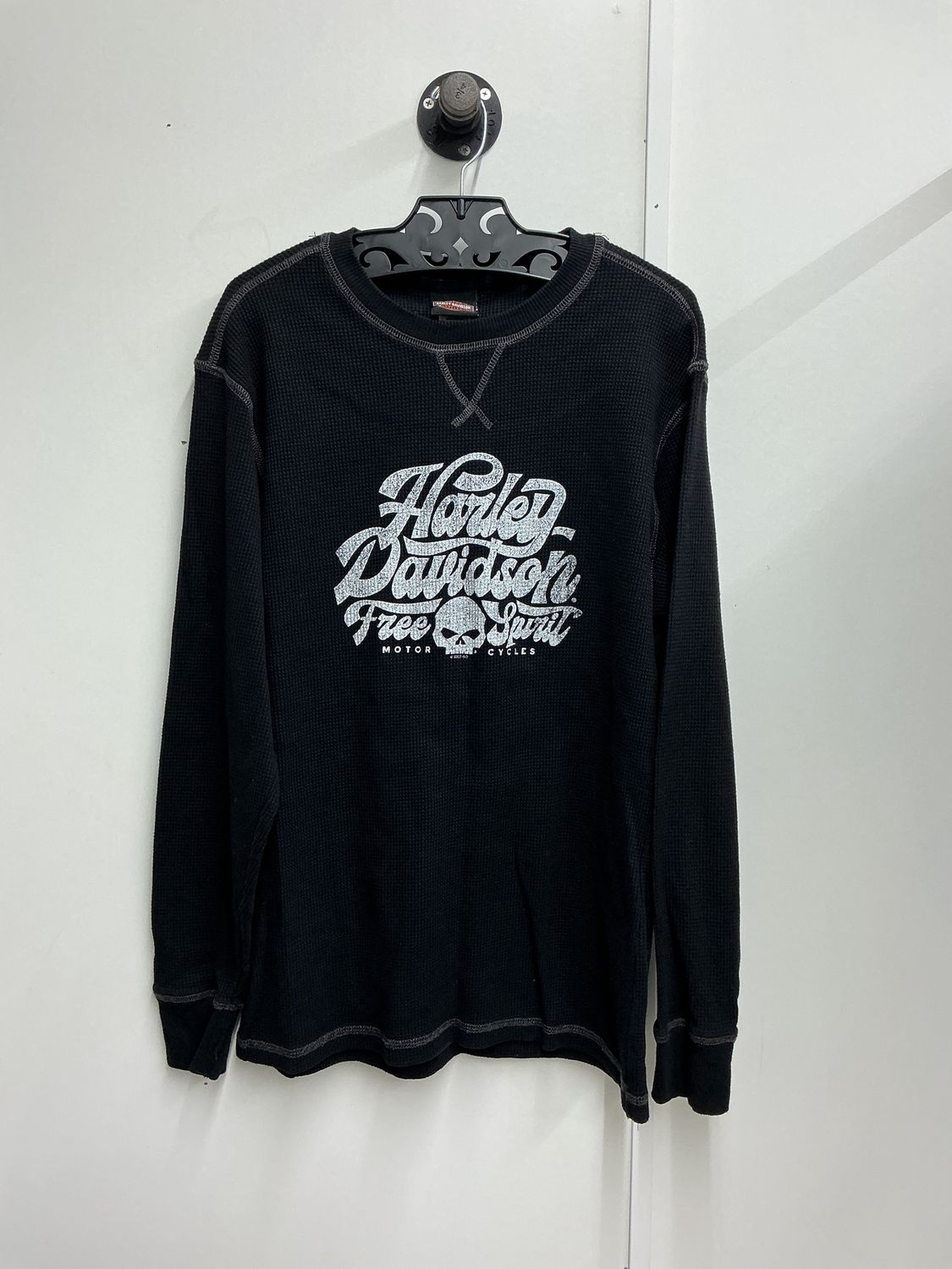 10001 HD Women's Black W/ White Willie G B&amp;S/Wings Long Sleeve 2XL