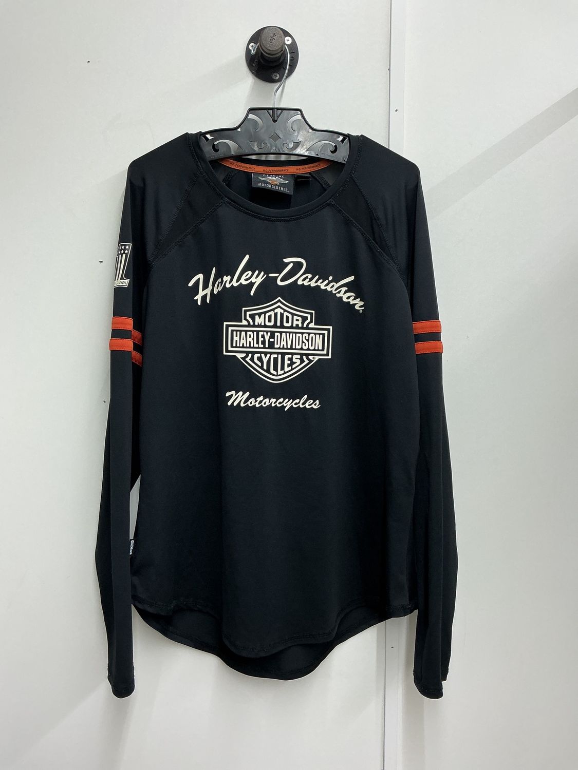 10001 HD Women's Black W/ White B&amp;S Performance Long Sleeve XL