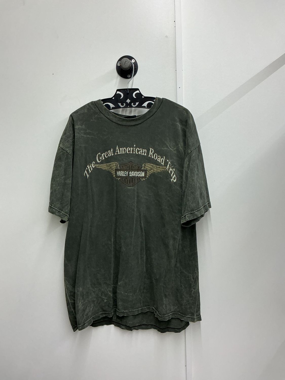 10223 HD Men's  Dark Green Carolina Coast B&amp;S W/ Wings T-Shirt Size L