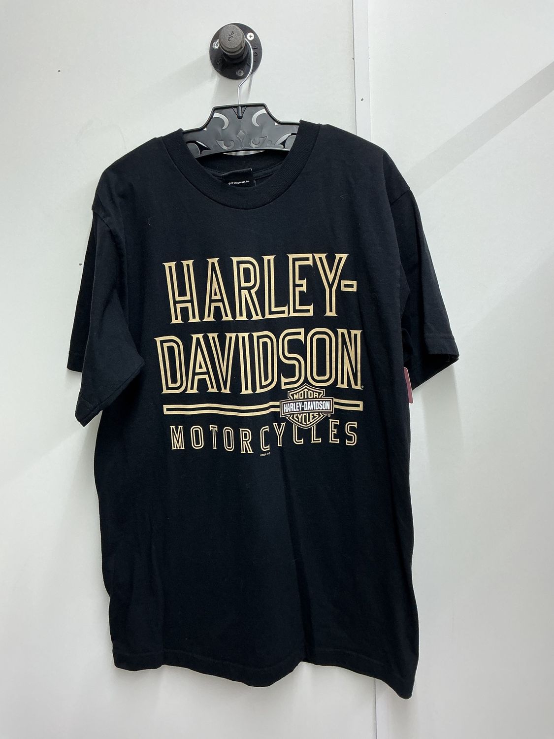 10223 HD Men's Black &amp; Gold Blue Ridge Hickory NC T-shirt Size L