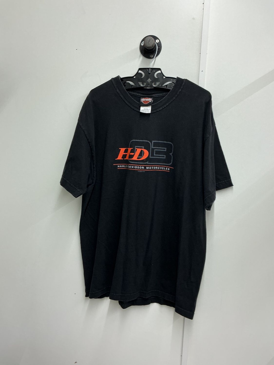 10223 HD Men's Black H-D 03 Cox's Asheboro NC T-Shirt Size Large