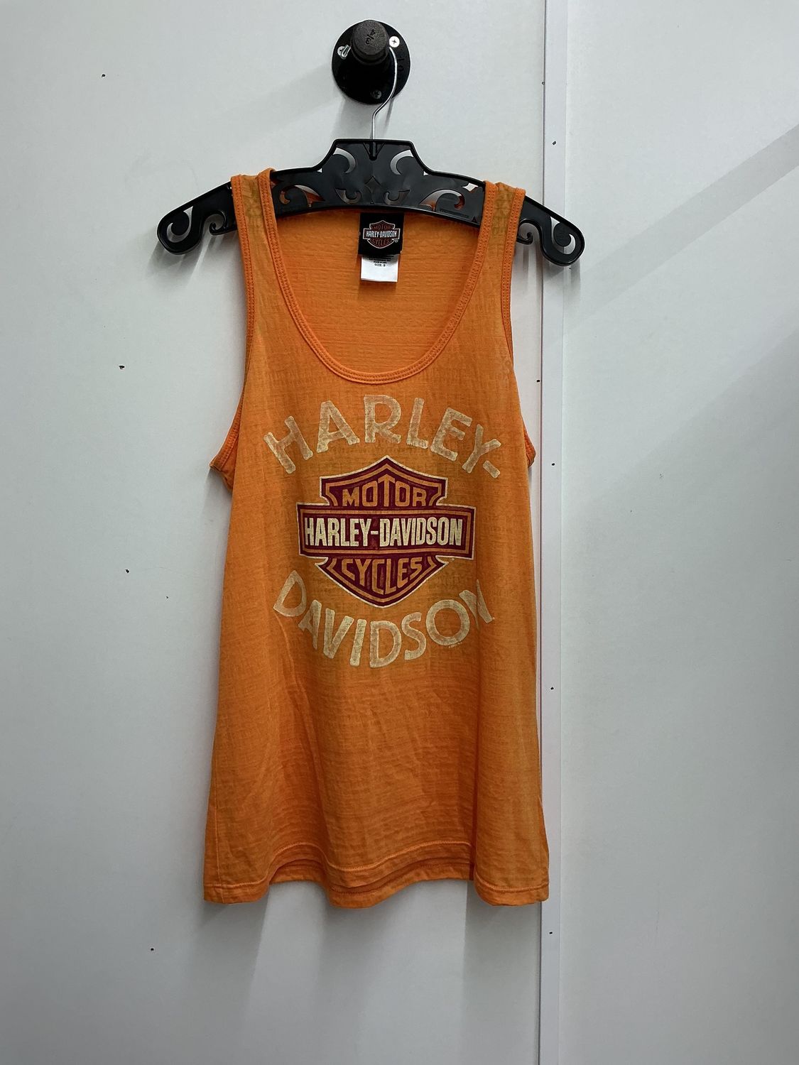 10225 HD Women's Orange W/ B&amp;S Panama City Beach Tank Top Small