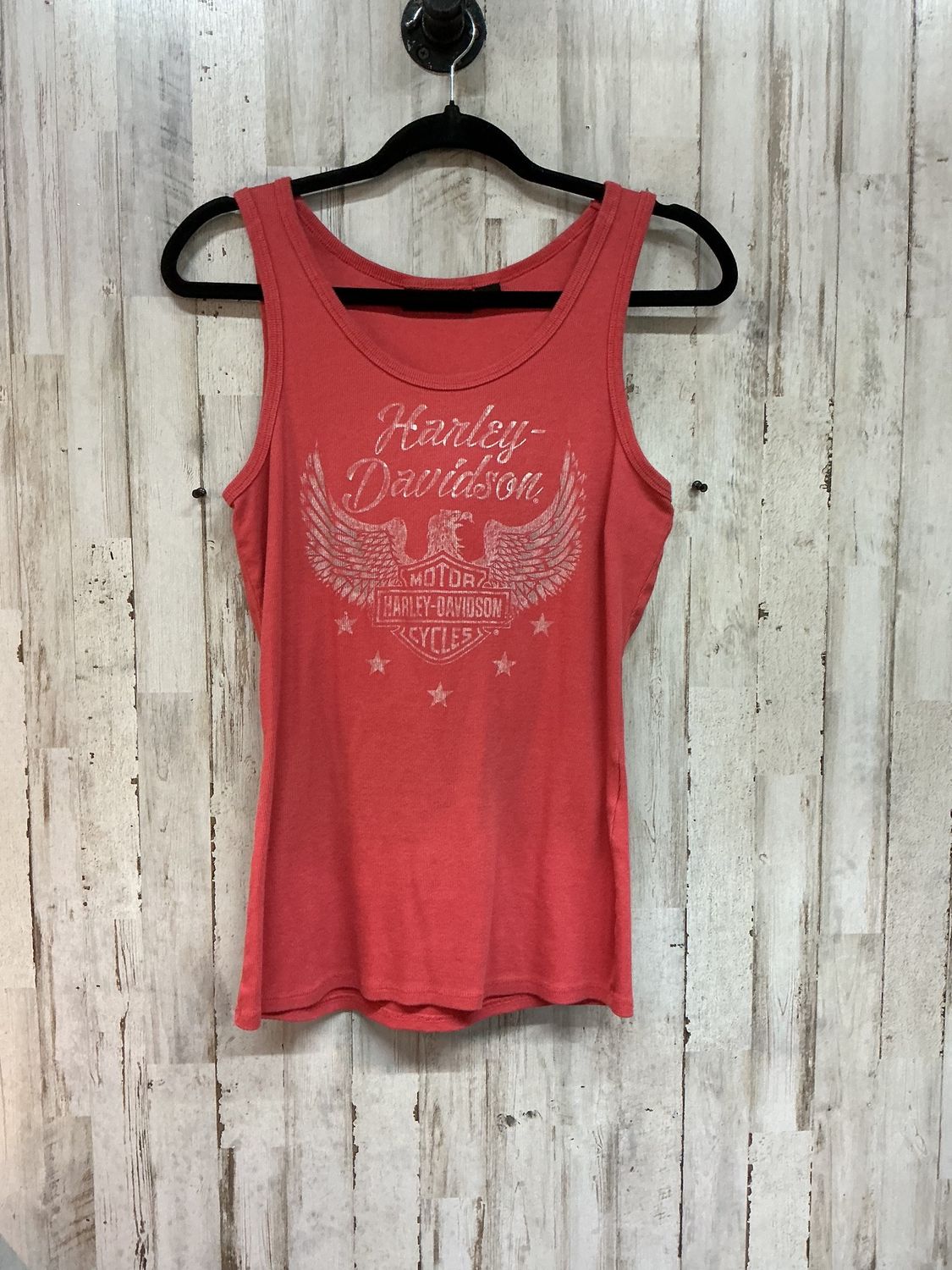 10001 HD Women's Pink W/ White Eagle B&amp;S Tank Top Medium