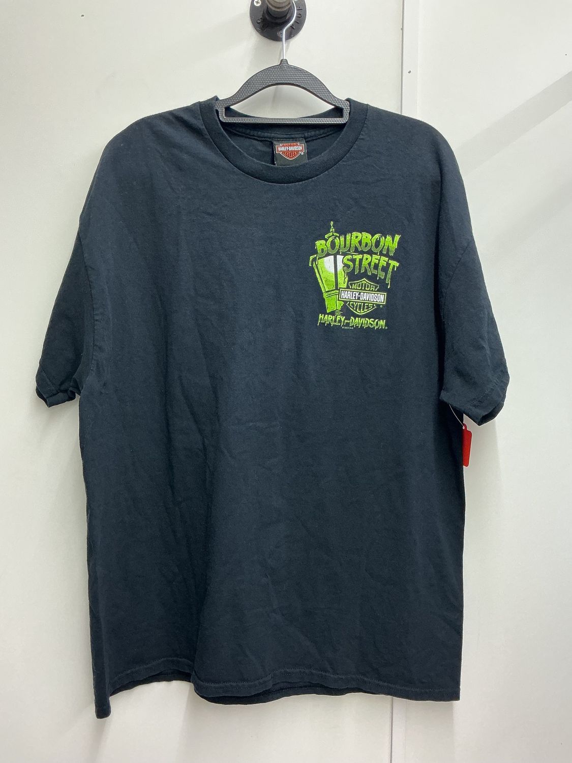 10230 HD Men's Black W/ Lime Green Bourbon St Alligator T-Shirt XL