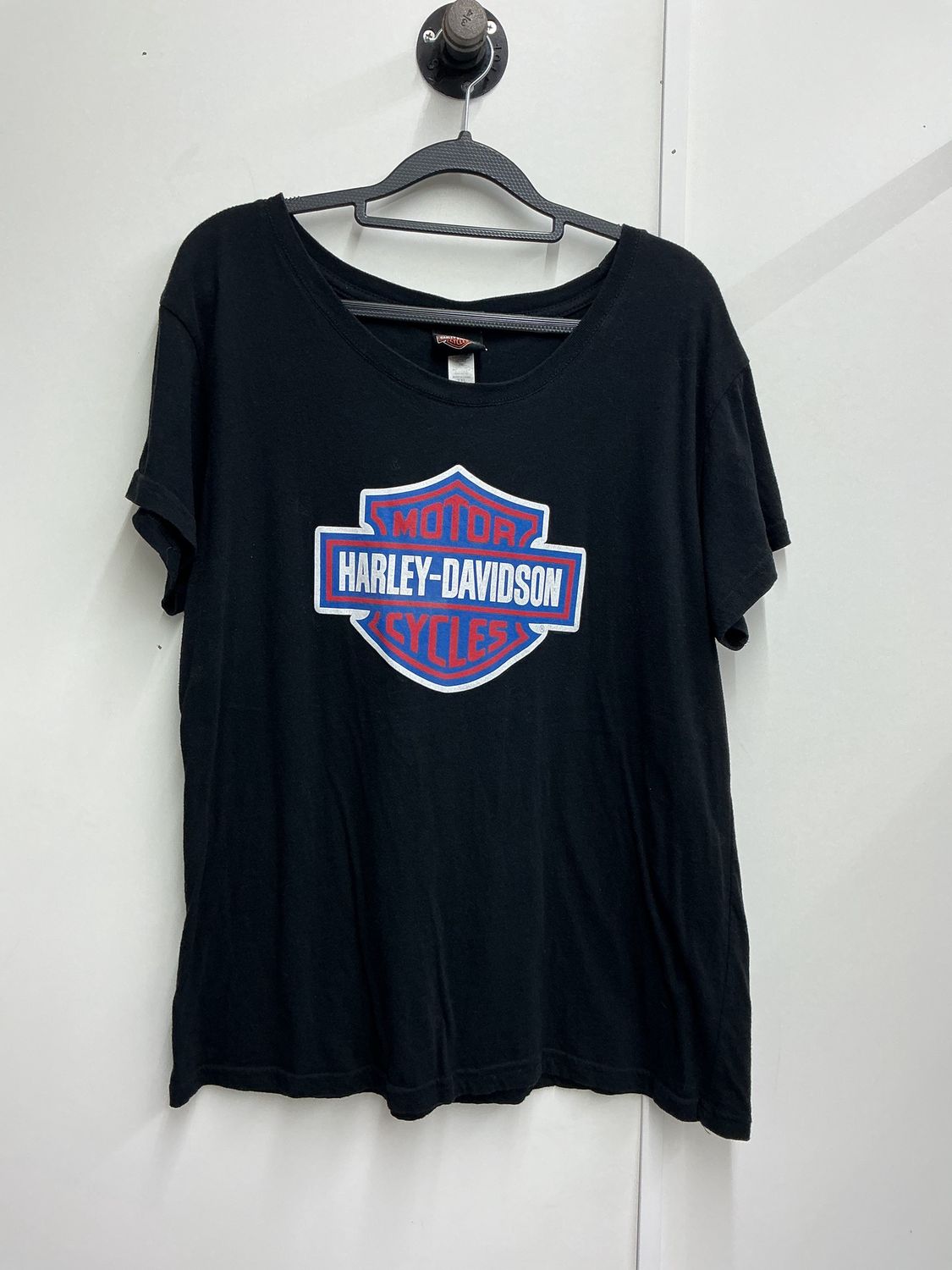 10230 HD Women's Black W/ Red White Blue B&amp;S Badlands T-Shirt 2XL