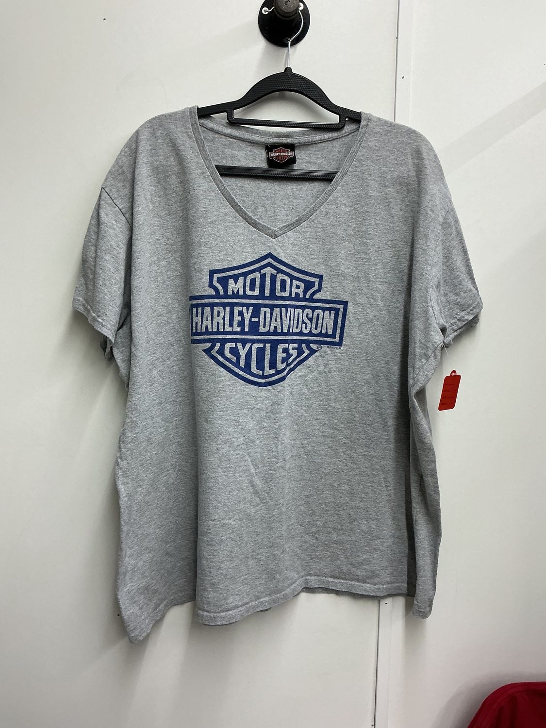 10230 HD Women's Heather Grey W/ Blue B&amp;S Boneyard T-Shirt 3XL