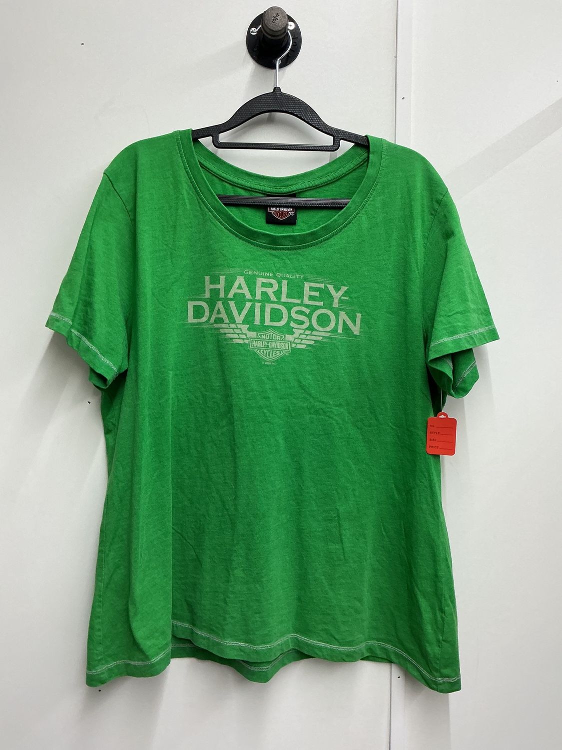 10230 HD Women's Green W/ Grey HD B&amp;S Boneyard T-Shirt 3XL