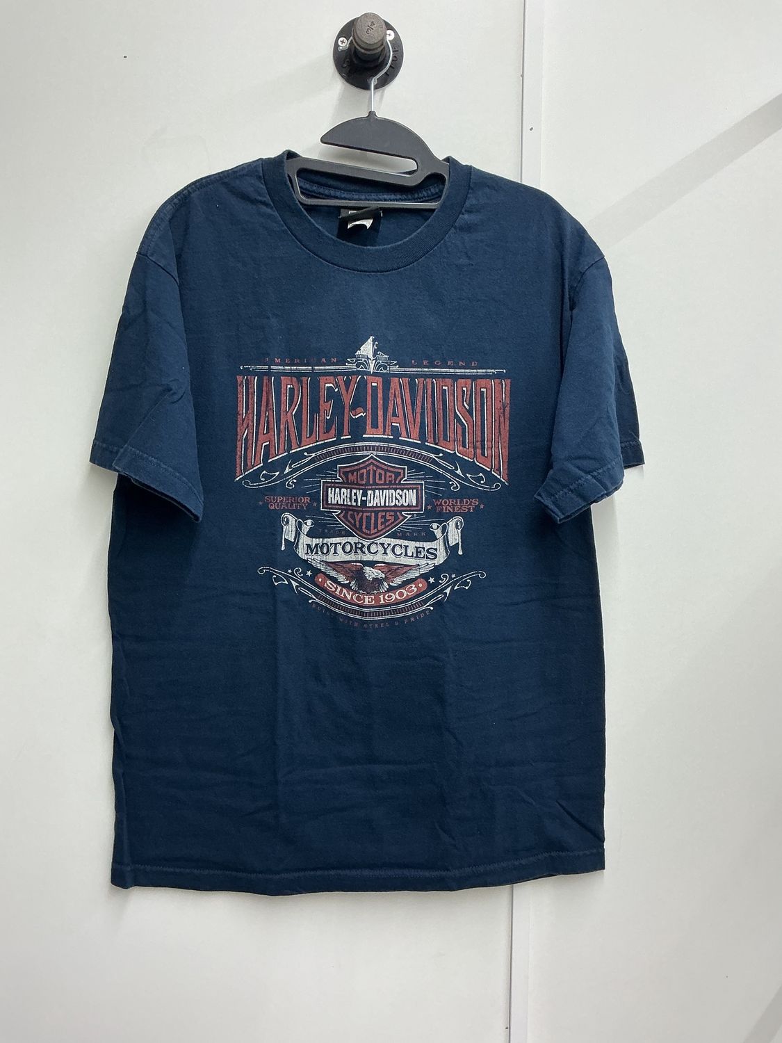 0001 HD Men's Dark Blue W/ Red B&amp;S Orlando T-Shirt Large