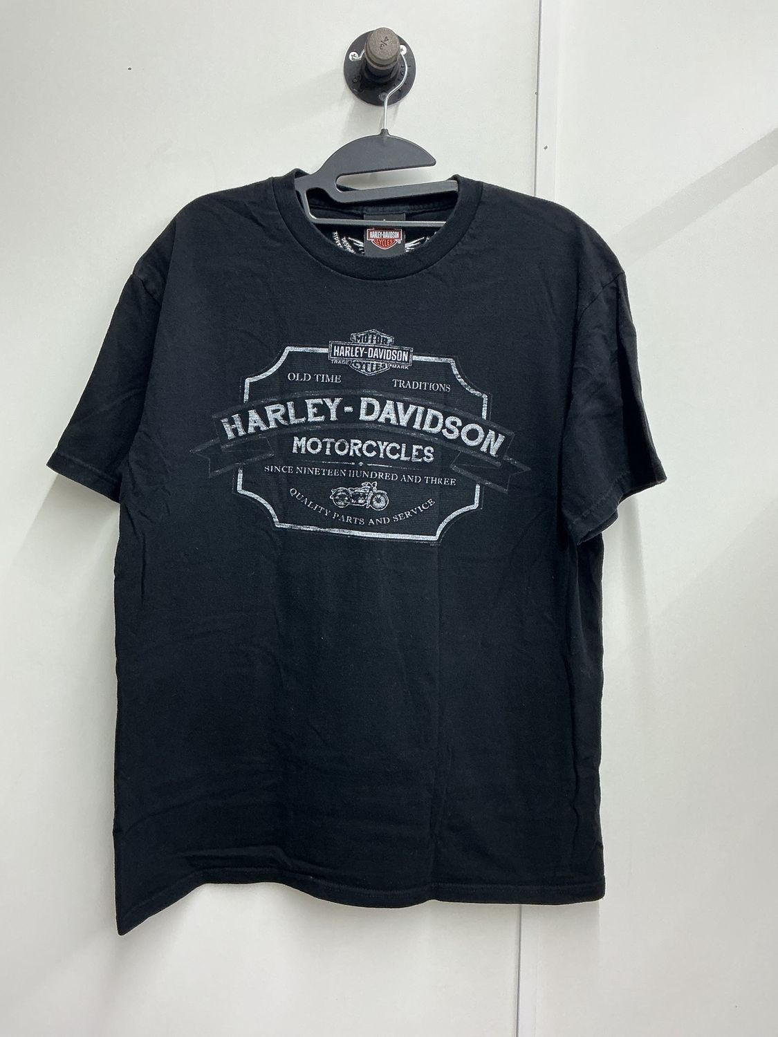 0001 HD Men's Black W/ White B&amp;S Mt. Rainer T-Shirt Large