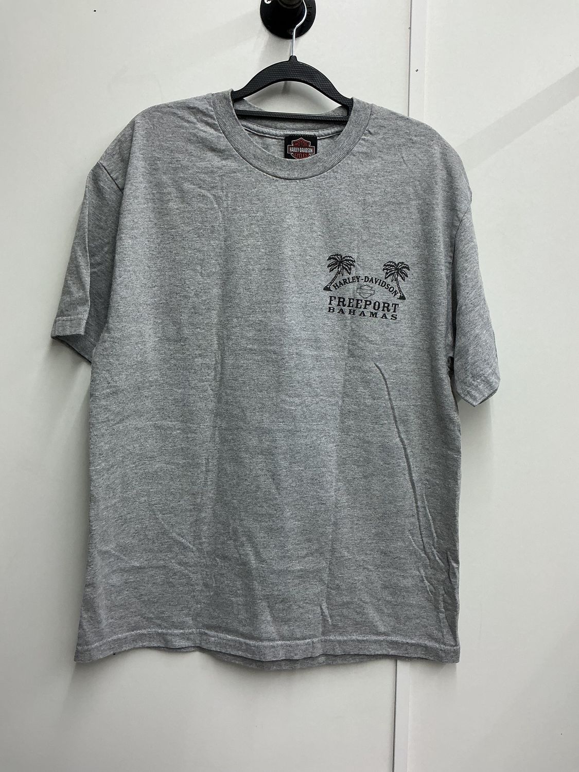 0001 HD Men's Heather Grey W/ Black &amp; Orange Freeport T-Shirt Large