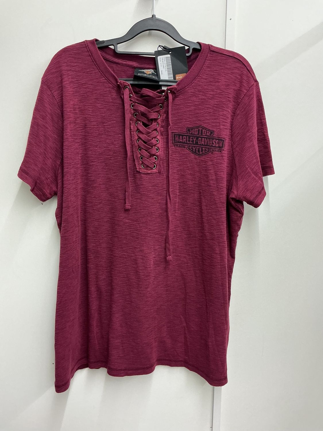 10001 HD Women's BNWT Burgundy &amp; Black Eagle &amp; B&amp;S Top 2XL