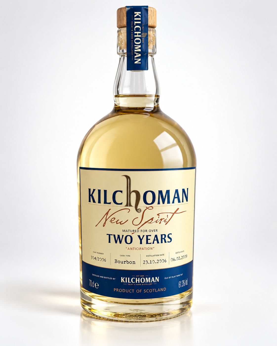 Kilchoman 2year spirit