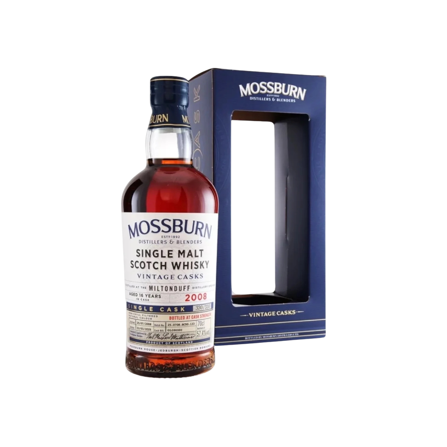 Mossburn Vintage Casks Miltonduff Oloroso 2008