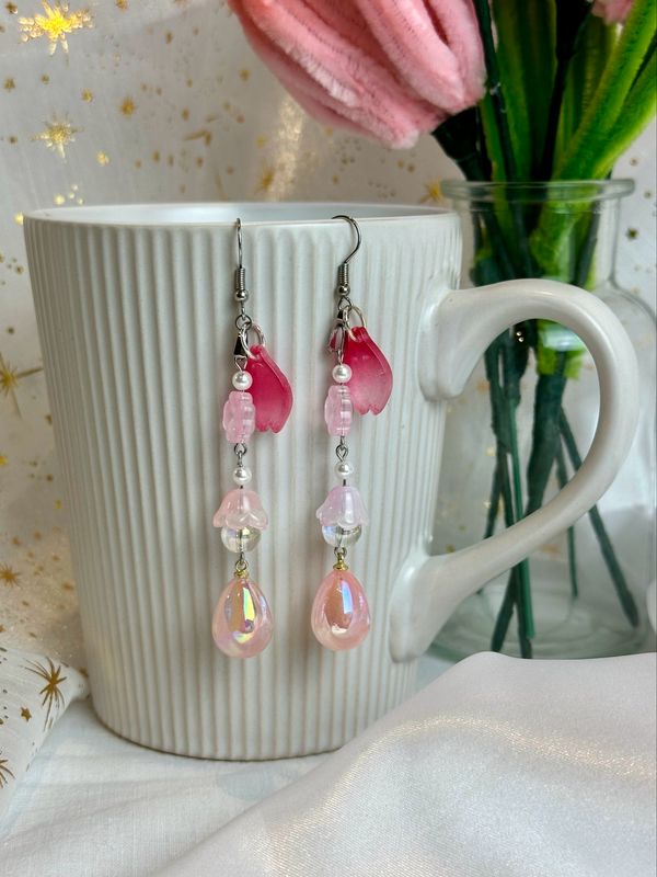 Boucles d’oreilles « Cerisier »