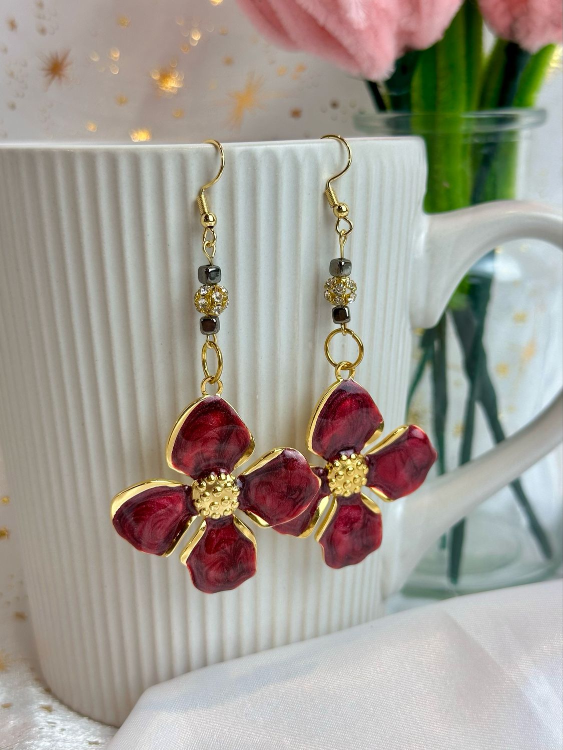 Boucles d’oreilles « Fire Flowers »