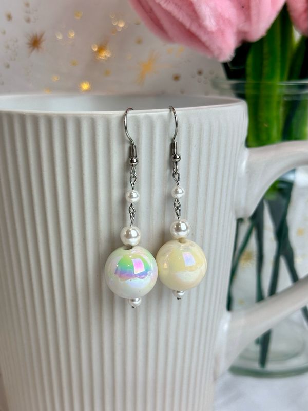 Boucles d’oreilles « Rainbow bubblegum »