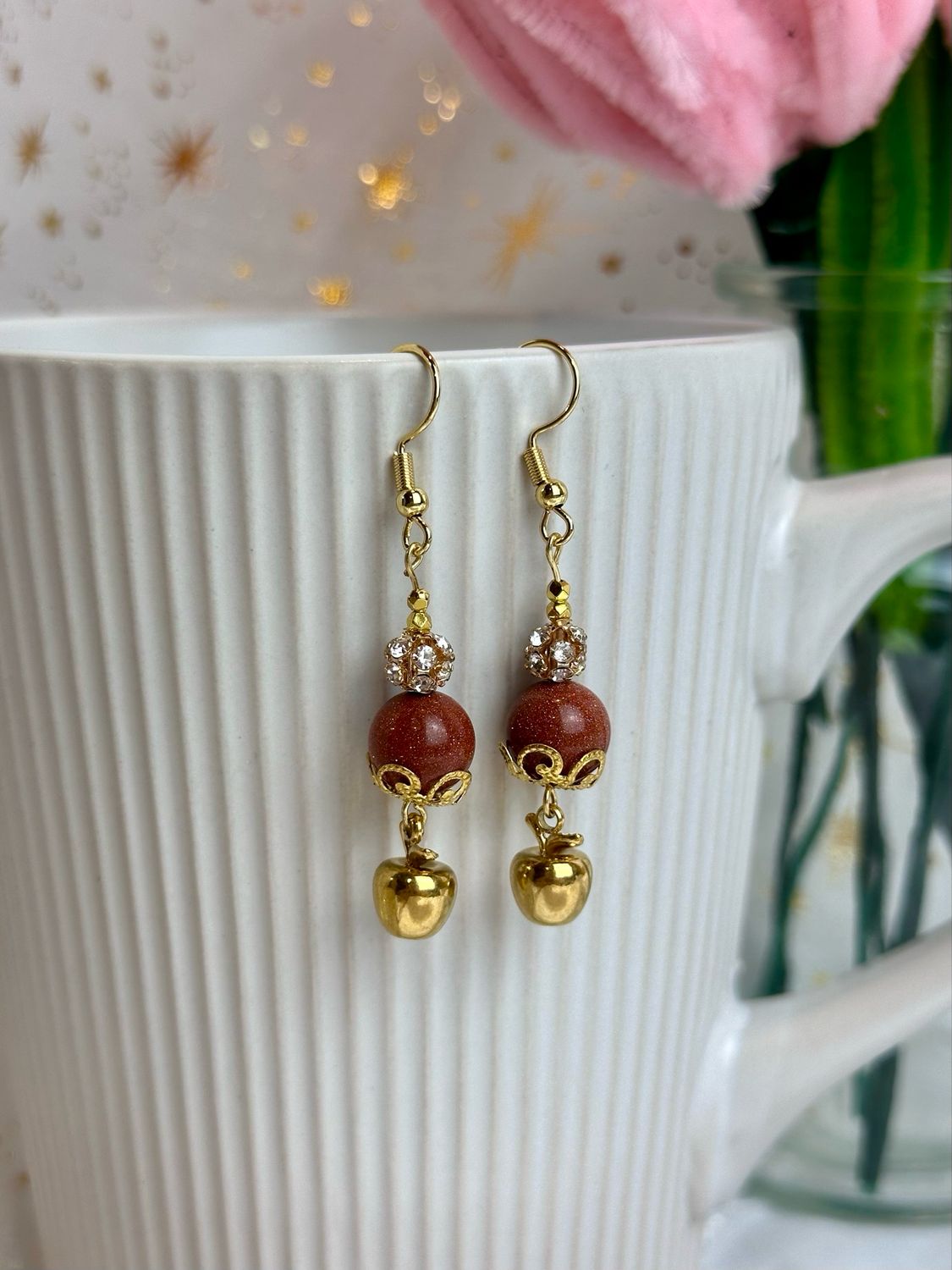 Boucles d’oreilles « Golden apple »