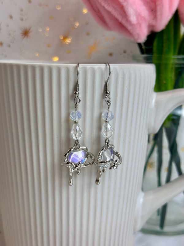 Boucles d’oreilles « Crystal heart »