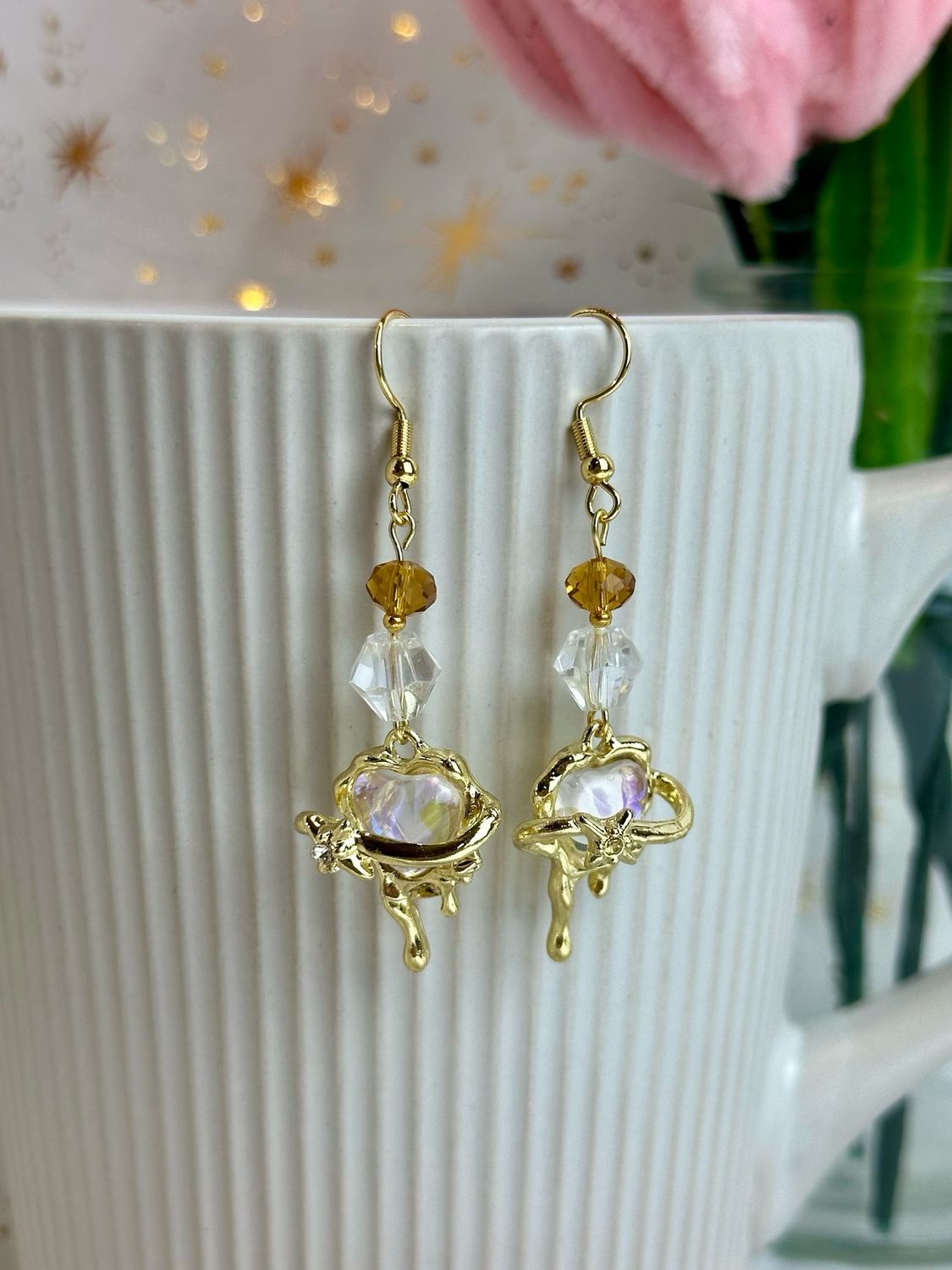 Boucles d’oreilles « Crystal heart »