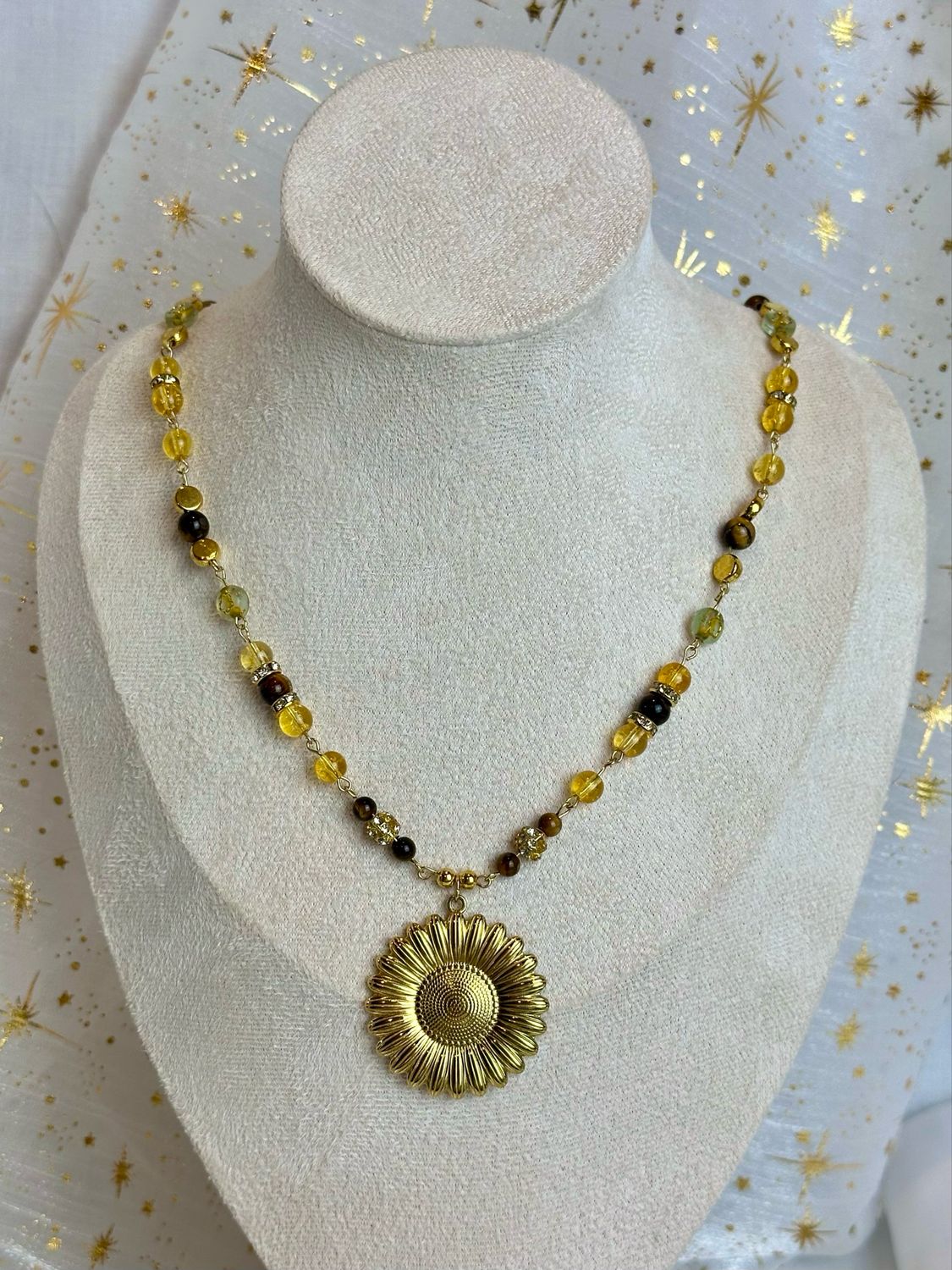 Collier « Gold Sunflower »