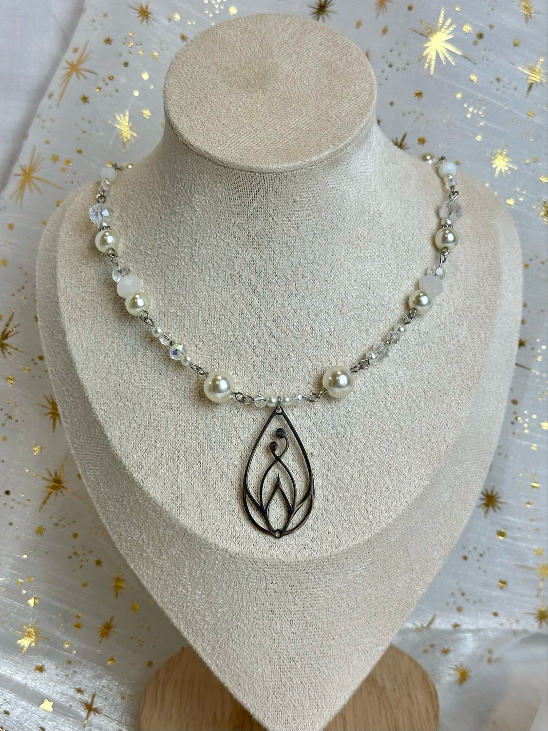 Collier « Pearl Lotus »