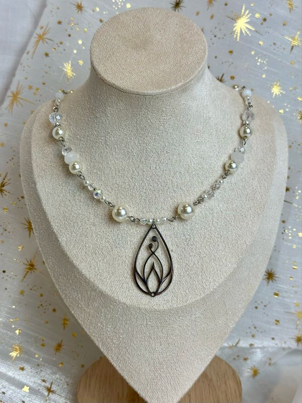 Collier « Pearl Lotus »