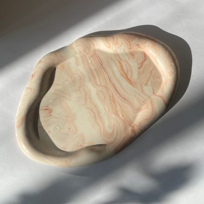Taca Cloud Tray Terracotta na biżuterię, świece, kosmetyki