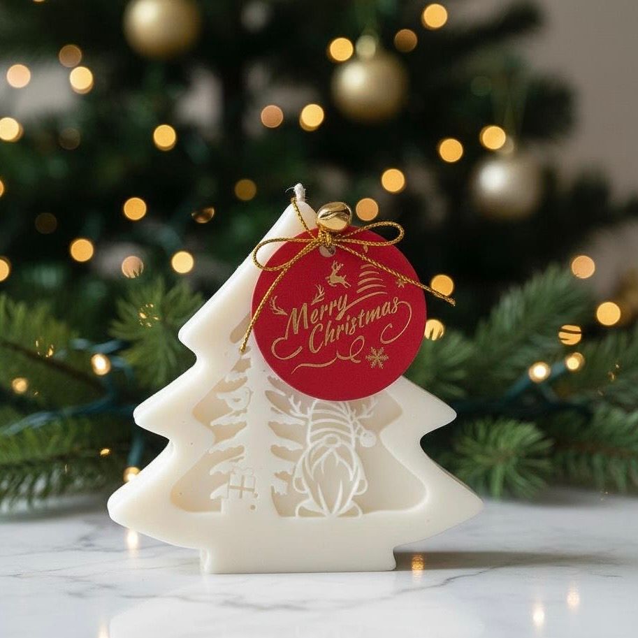 Świeca dekoracyjna Choinka | Świąteczne drzewko szczęścia