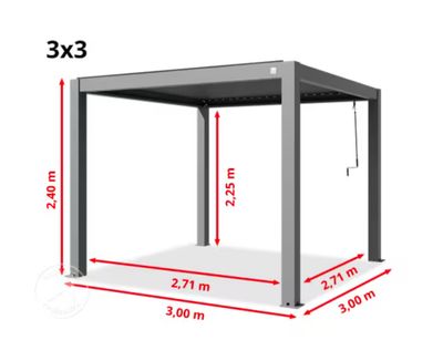 Pergola mit Lammelendach