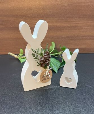 Osterhasen 2 er Set mit Herz