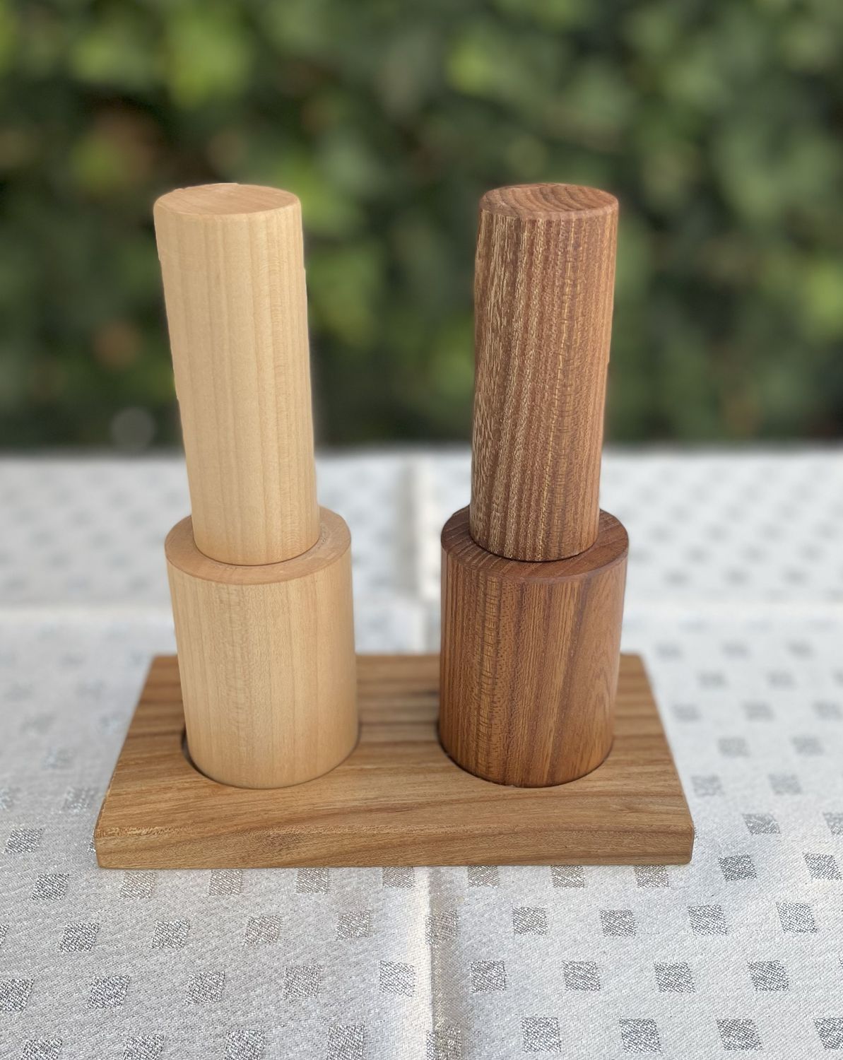 Gewürzmühlen-Set aus Ulme oder Ahorn