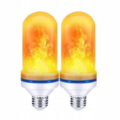 ŻARÓWKA LED IMITUJĄCA ŻYWY PŁOMIEŃ E27 9W OZDOBNA