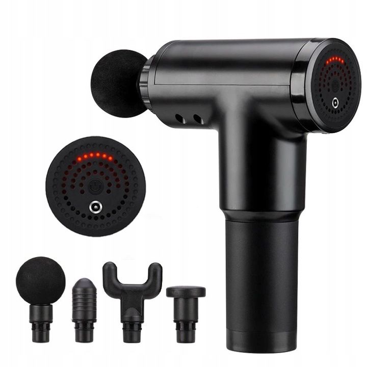 PISTOLET DO MASAŻU MOCNY MASAŻER DO PLECÓW CIAŁA SZYI STÓP MASSAGE GUN PRO