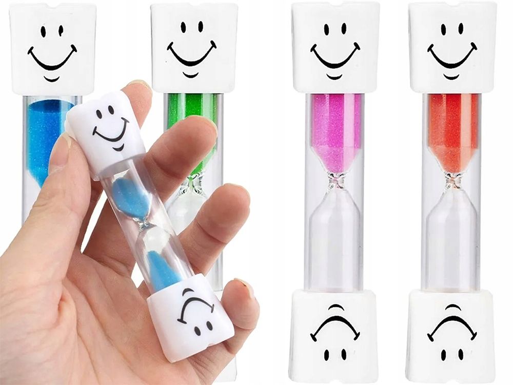 KLEPSYDRA TIMER DO MYCIA ZĘBÓW TIMER DLA DZIECI 3 MINUTY ZEGAREK