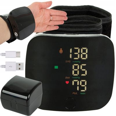 CIŚNIENIOMIERZ NADGARSTKOWY ELEKTRONICZNY LCD ETUI DŻWIĘK AKUMULTOROWY USB