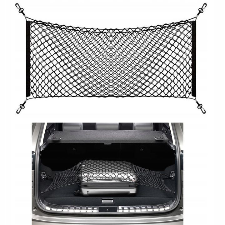 SIATKA DO BAGAŻNIKA SAMOCHODOWA DO AUTA 110x42 PRAKTYCZNY ORGANIZER SIATA