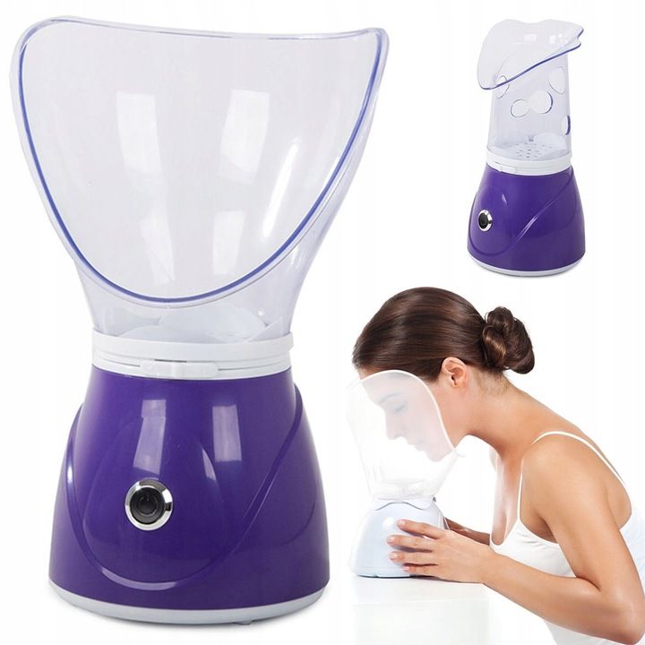SAUNA PAROWA DO TWARZY INHALATOR KOSMETYCZNA NAWILŻACZ SKÓRY MGIEŁKA