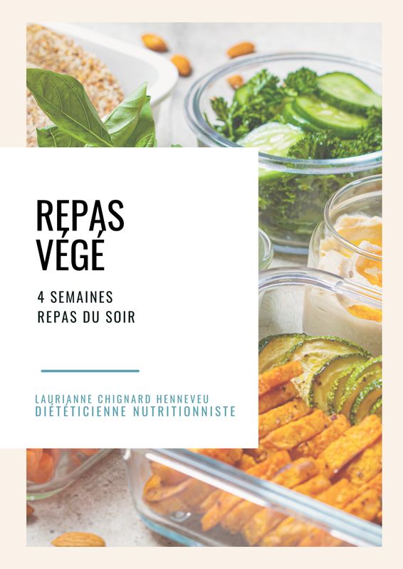 Repas Végétariens 4 semaines de repas du soir