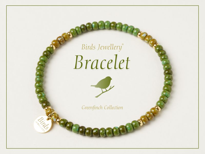 Bracelet | Alpine Green | Olive Green | Golden Silver