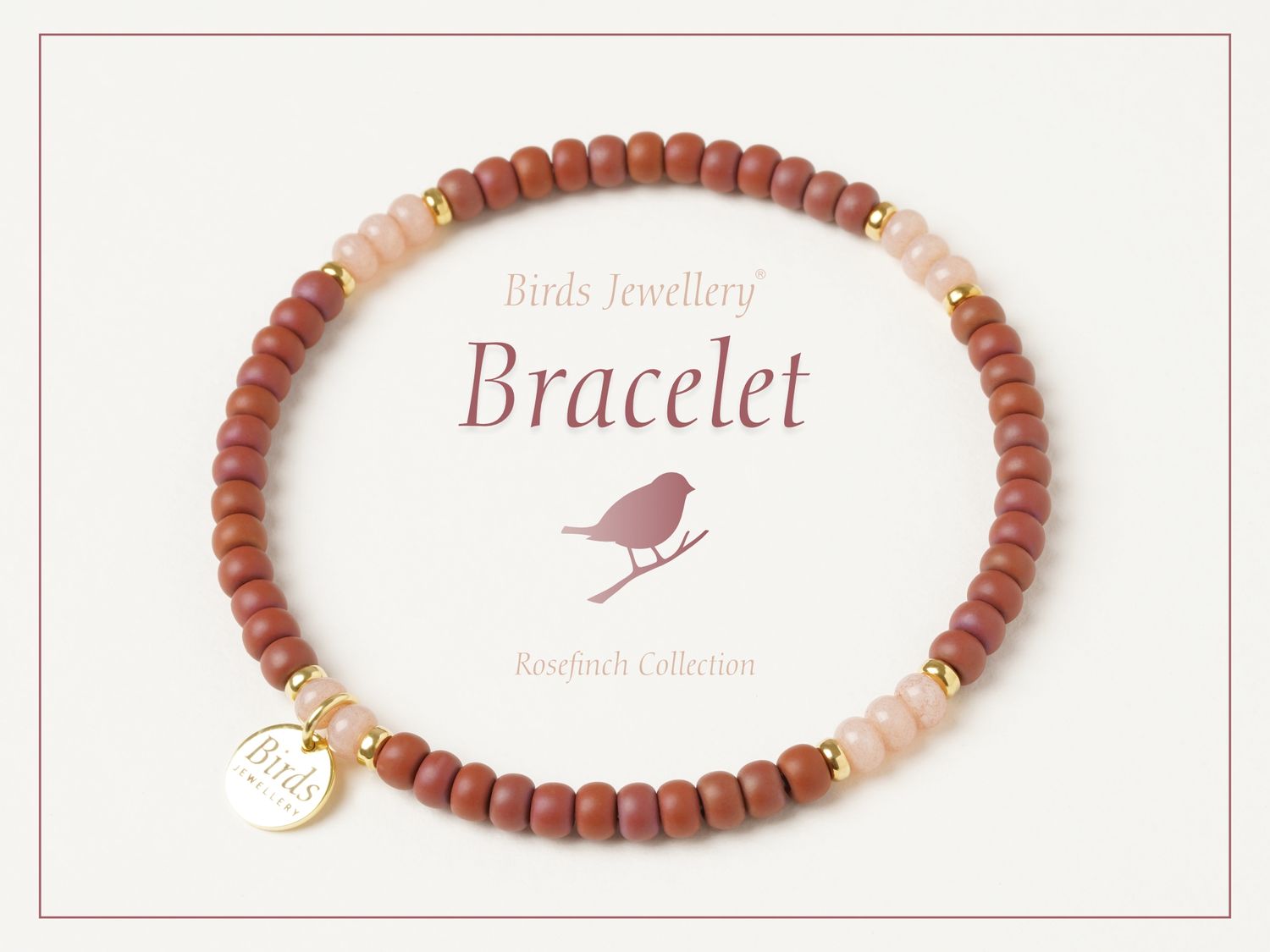 Bracelet | Burgundy | Nude Pink | Golden Silver