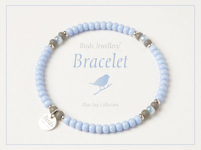 Bracelet | Blue | Gray | Sky blue | Silver