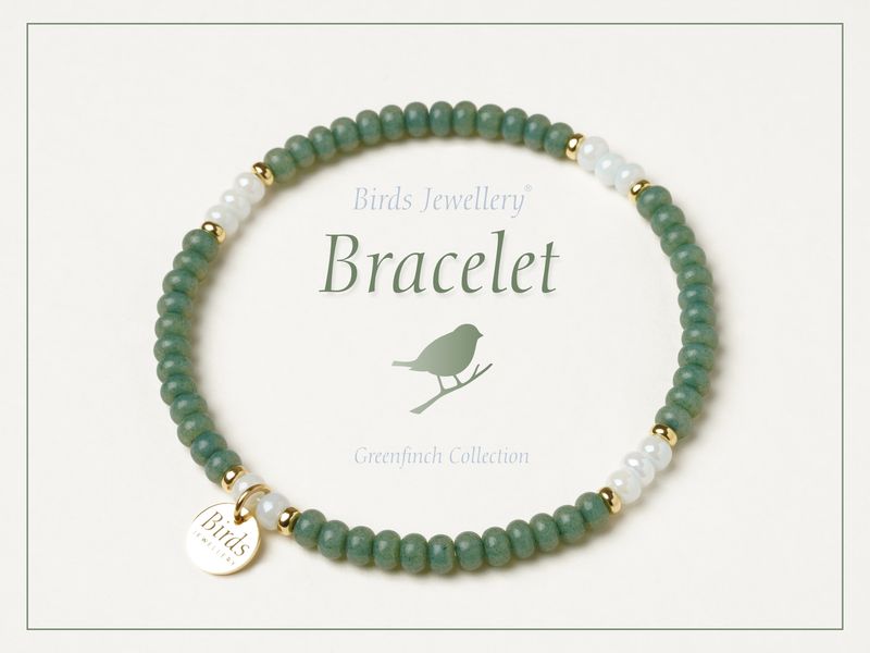 Bracelet | Jade | Aquamarine | Golden Silver