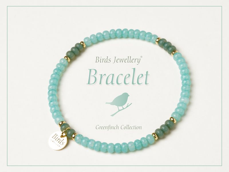 Bracelet | Menta | Jade | Golden Silver