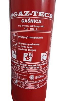 Gaśnica proszkowa - 6 kg