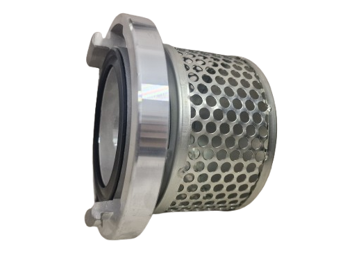 Smok kosz ssawny prosty z nasadą węża Fi-110mm stalowy