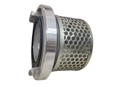 Smok kosz ssawny prosty z nasadą węża Fi-110mm stalowy