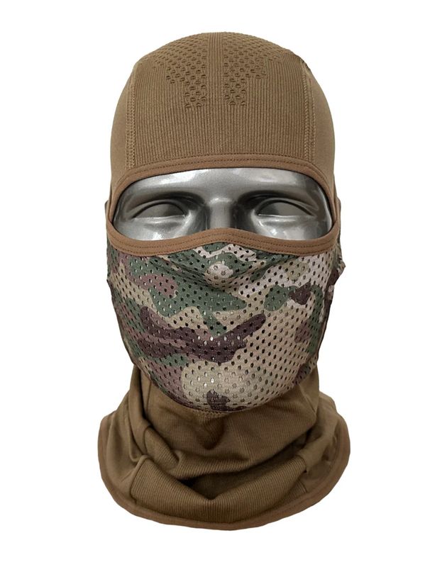 NB Tactical Balaclava – ademende en comfortabele gezichtsbedekking voor airsoft, verkrijgbaar in Black, Tan, Ranger Green en Multicam voor optimale camouflage.