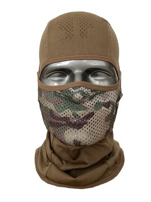 NB Tactical Balaclava – ademende en comfortabele gezichtsbedekking voor airsoft, verkrijgbaar in Black, Tan, Ranger Green en Multicam voor optimale camouflage.