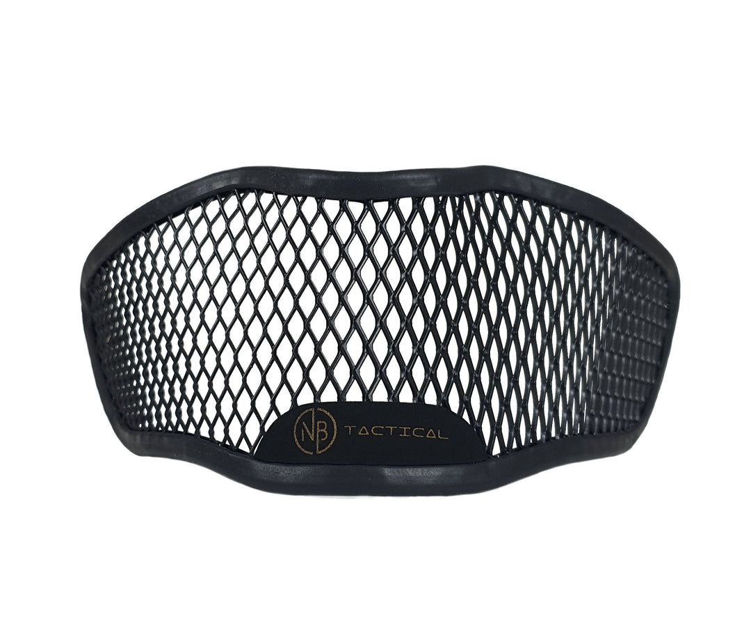 NB Tactical Ghost Mask Venom V3 – lichtgewicht en stevig airsoftmasker van versterkt metaal, biedt effectieve bescherming voor mond, kin en wangen tot 500 FPS.